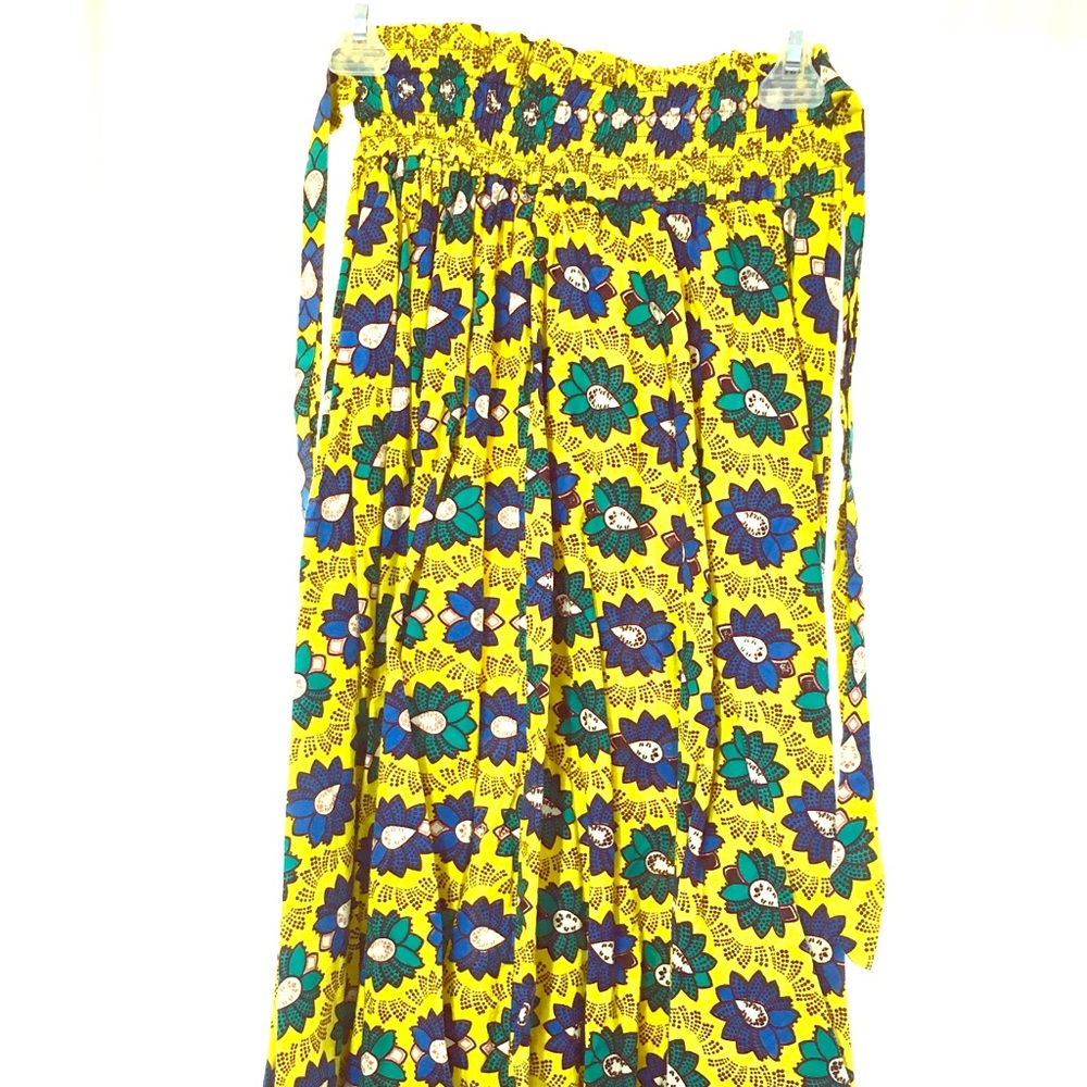 African Dashiki Skirt Elastic Waistband